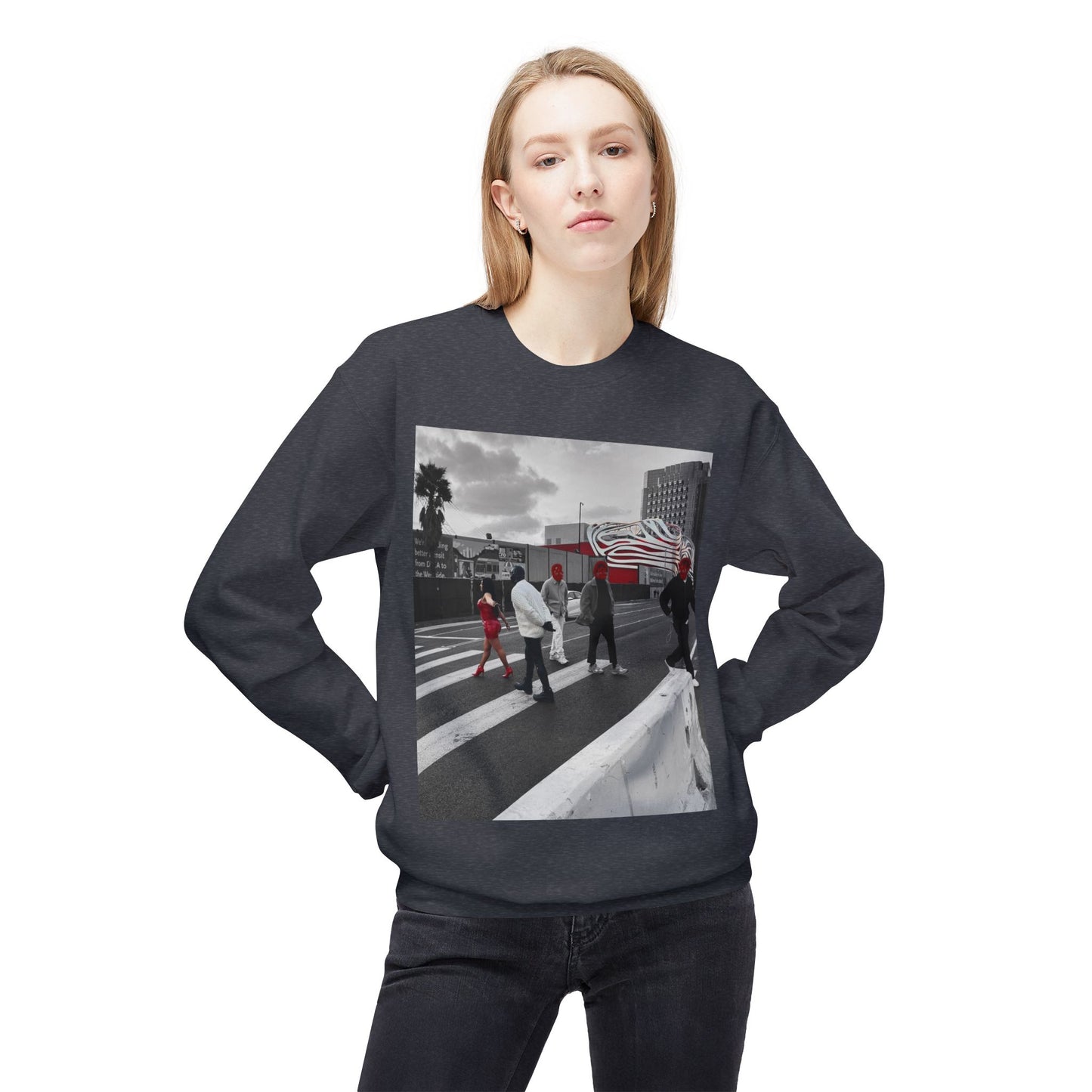 Madame Darth Phoenix Walks Her gimp Crewneck Sweatshirt