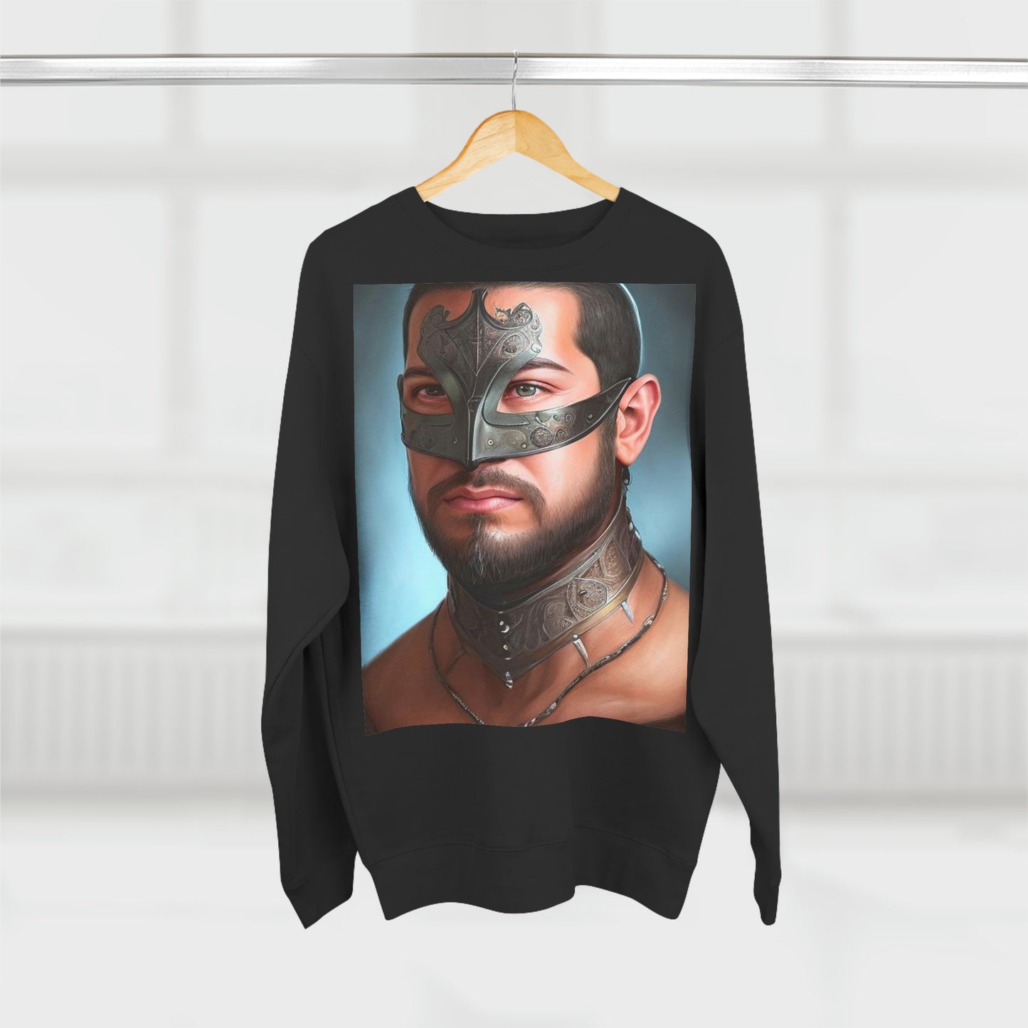 An Ornate Mask and Collar Sweatshirt