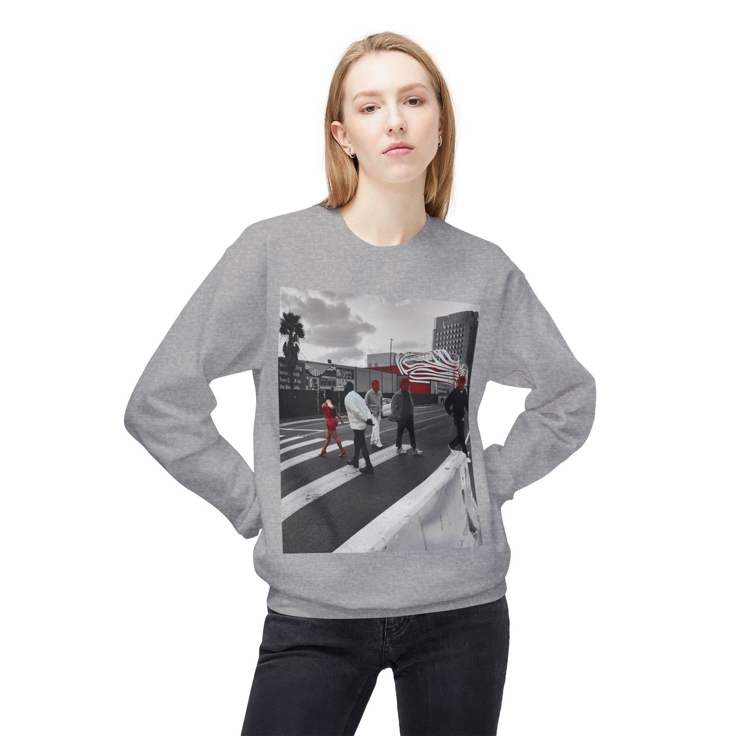 Madame Darth Phoenix Walks Her gimp Crewneck Sweatshirt