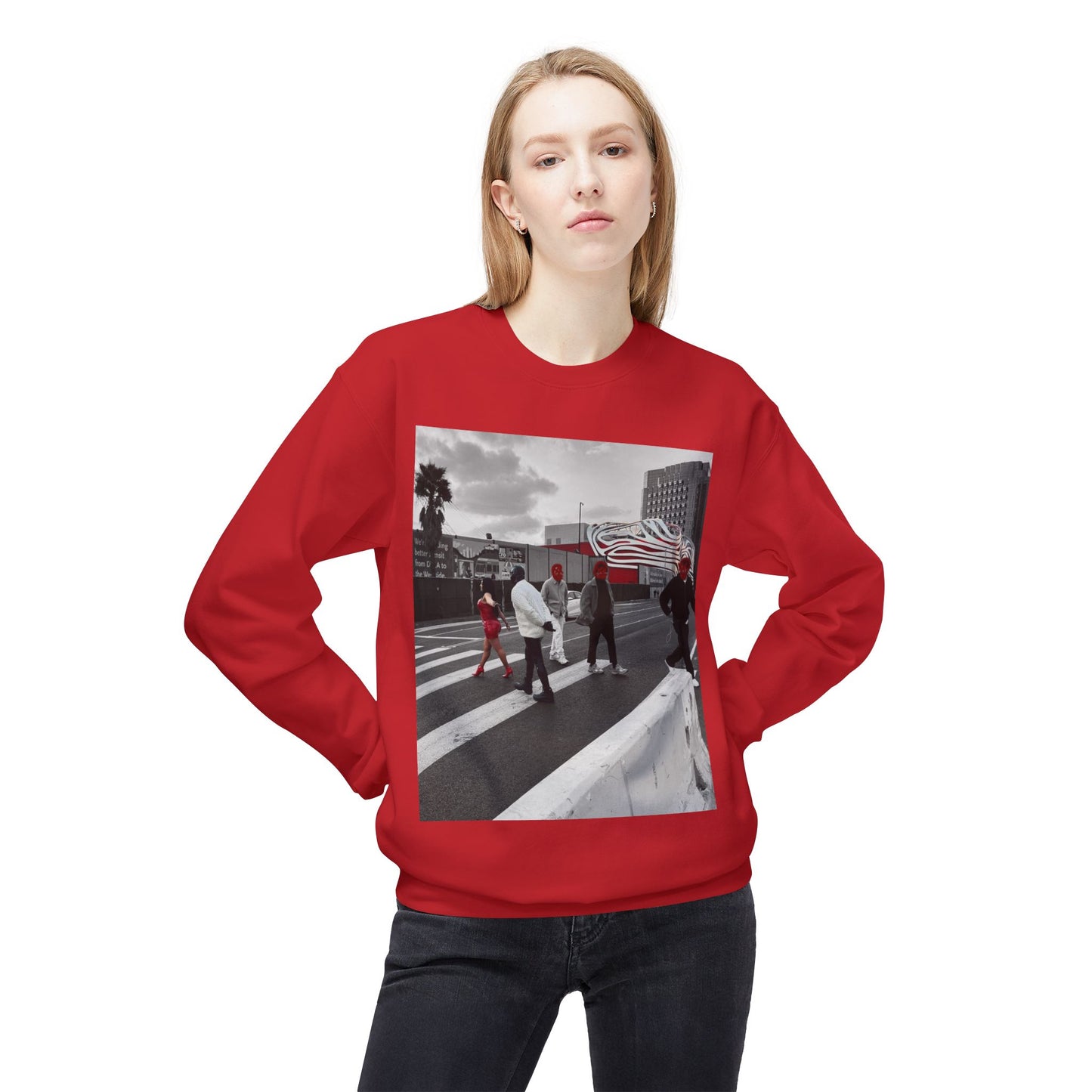 Madame Darth Phoenix Walks Her gimp Crewneck Sweatshirt