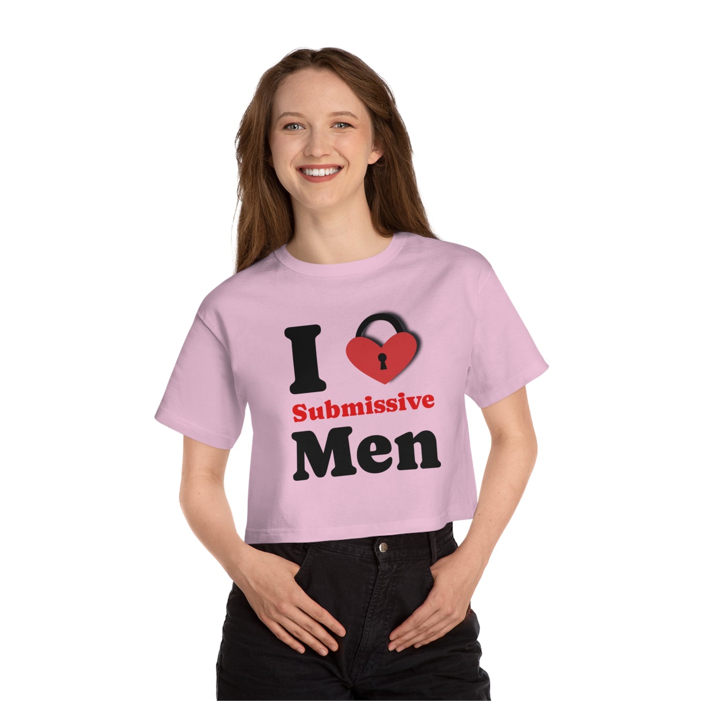 I Love/Own Submissive Men Crop Top